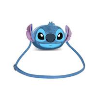 Disney Lilo and Stitch Heart-Mini Plush Crossbody Bag, Blue