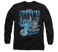 Disney Lilo and Stitch Homage Unisex Long Sleeve T Shirt, Black, Medium