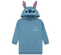 Disney Lilo And Stitch Hoodie, Longline Kids Hoodie, Stitch Jumper With 3D Ears, Cotton Girls Clothes, Blue 6-7 Years