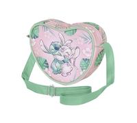 Disney Lilo and Stitch Hug-Casual Heart Shoulder Bag, Pink, 21 x 15.5 cm
