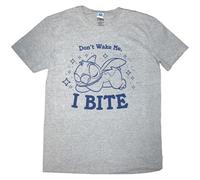 Disney Lilo and Stitch I Bite T Shirt M Grey