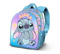 Disney Lilo and Stitch Mischievous-Basic Backpack, Blue, 30 x 38 cm, Capacity 13 L