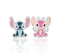 Disney Lilo and Stitch Mismatched Earrings, Made of 925 Sterling Silver, Gift for Girls and Women, Silver