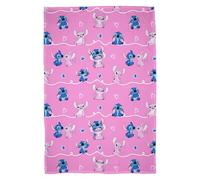 Disney Lilo and Stitch Officially Licensed Fleece Blanket, Super Soft Warm Blanket | Chill Design | Perfect for Home, Bedroom, Sleepovers and Camping 100 x 150 cm