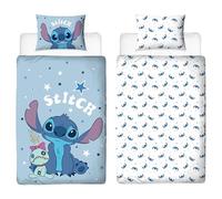 Disney Lilo and Stitch Officially Licensed Single Duvet Cover Set | Blue Paradise Design Reversible 2 Sided Bedding Including Matching Pillow Case | Perfect For Kids Bedroom | Polycotton