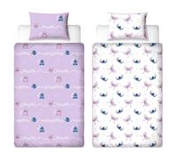 Disney Lilo and Stitch Officially Licensed Single Duvet Cover Set | Chill Design Reversible 2 Sided Bedding Including Matching Pillow Case | Perfect For Kids Bedroom | Polycotton