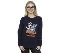 Disney Lilo And Stitch Ohana Angel Hug Sweatshirt In Navy Navy S