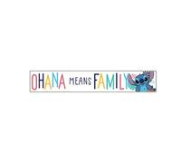 Disney Lilo and Stitch Ohana Means Family Horizontal Wood Wall Decor | Large Lilo and Stitch Sign for Home Decorating