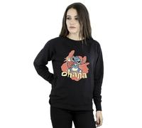 Disney Women's Lilo & Stitch Ohana Pineapple Sweatshirt in Black | Size: Medium Disney Black M