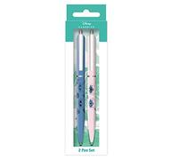 Disney Lilo and Stitch Pens, Set of 2, Disney Gifts for Women and Men and Lilo and Stitch Gifts for Girls and Boys - Official Merchandise Black