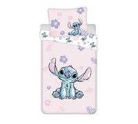 Disney Lilo And Stitch Pink Single Duvet Cover And Pillowcase Set - European Size