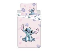 Disney Lilo and Stitch Pink Single Duvet Cover and Pillowcase Set - European Size