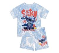 Disney Lilo And Stitch Pyjamas, Short Sleeve Girls Pyjamas, Stitch Pjs For Girls, Pyjama Set, Blue 10-11 Years