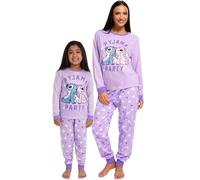 Disney Lilo And Stitch Pyjamas | Stitch And Angel Girls PJs | Mum And Daughter Matching Pyjamas | Matching PJs | Purple 5-6 Years