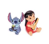 Disney Lilo and Stitch Salt and Pepper Shakers Kitchen Accessories | Cute Ceramic Housewarming Gifts for Men and Women and Kids | Official Licensee | 1 Set