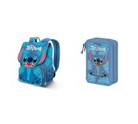 Disney Lilo and Stitch Sit - Small EXP Expandable Backpack + Triple Filled Pencil Case
