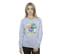 Disney Lilo And Stitch St Patrick´s Day Clover Sweatshirt In Grey Grey