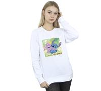 Disney Lilo And Stitch St Patrick´s Day Clover Sweatshirt In White White