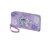Disney Lilo and Stitch Stitch & Angel-Essential Wallet, Lilac, 19 x 10 cm