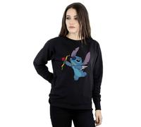 Disney Lilo And Stitch Stitch Cupid Valentines Sweatshirt In Black Black