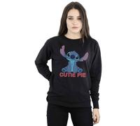 Disney Women's Lilo & Stitch Stitch Cutie Pie Sweatshirt in Black | Size: XL Disney Black XL