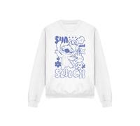 Disney Lilo And Stitch Sun Sea And Stitch Adults Crew Sweatshirt, White White L