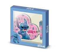 Disney Lilo and Stitch Surprise-Pack of Heart Diary + 6-Coloured Pen, Blue
