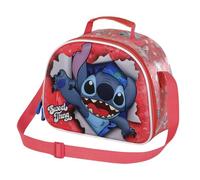 Disney Lilo and Stitch Thing-3D Lunch Bag, Pink, 25.5 x 20 cm