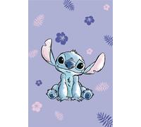 Disney Microflannel Blanket Lilo and Stitch Soft & Breathable 100% Polyester Blue 100 x 150 cm