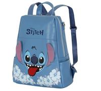 Disney Lilo and Stitch Tongue-Shield Backpack, Blue, 28 x 33 cm, Capacity 10 L
