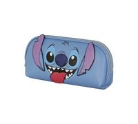 Disney Lilo and Stitch Tongue-Small Jelly Toiletry Bag, Blue, 27 x 14 cm