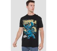 Disney Lilo And Stitch Trouble Comic T-Shirt, Black Black 4XL