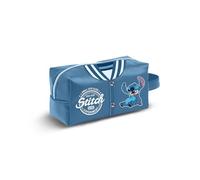 Disney Lilo and Stitch Varsity-Plus Brick Travel Toiletry Bag, Blue, 27 x 13 cm