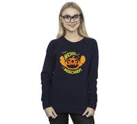 Disney Women's Lilo & Stitch Wicked Mischief Sweatshirt in Navy | Size: Small Disney Navy S