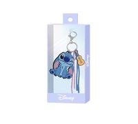 Disney Lilo and Stitch Wink-Charm Keyring, Blue, 7 x 7 cm