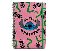 Disney Lilo and Stitch Wiro Notebook (Oh Yeah Whatever Design) A5 Writing Book, Lilo and Stitch Gifts for Women, Men and Kids, Stitch Disney Journal - Official Merchandise