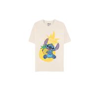 Disney Lilo Pineapple Stitch-Short Sleeved T-Shirt-XL, White
