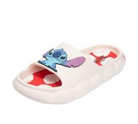 Disney Lilo & Stich Comfort Slides for Women, White, 3 UK