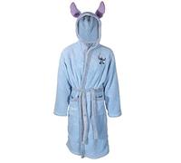 Disney Lilo & Stich Womens Dressing Gown Supersoft Fleece Stitch Robe Blue S-M