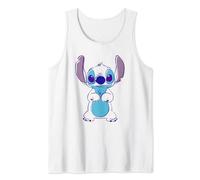 Disney Lilo & Stitch Adorable Line Art Stitch Cute Face Tank Top