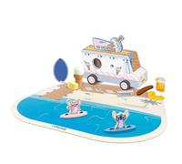 Disney Lilo & Stitch Adventure Bag Playset - Kids’ Target Game with Toy Blaster, Wooden Targets, Binoculars & Travel Bag - Fun Outdoor & Indoor Activity Set (Transforming Vehicle)