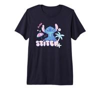 Disney Lilo & Stitch Aloha Cute Stitch Pastel Color Logo Premium T-Shirt