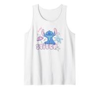 Disney Lilo & Stitch Aloha Cute Stitch Pastel Color Logo Tank Top