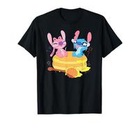 Disney Lilo & Stitch Amazing Cakes Happy Angel & Stitch Logo T-Shirt