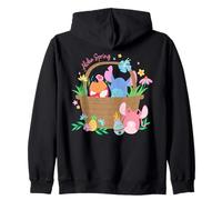 Disney Lilo & Stitch + Angel Aloha Spring Easter Eggs Basket Zip Hoodie