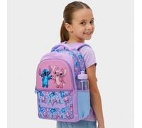 Disney Lilo & Stitch Girls Backpack, Angel And Stitch Bag, Purple, One Size