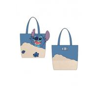 Disney Lilo & Stitch - Beach Day Stitch - Novelty Tote Bag, Blue, Casual