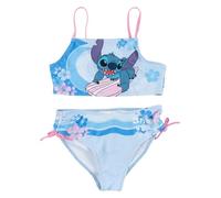 Disney Lilo & Stitch Bikini for Girls - Children's Two Piece Swimsuit Blue, blue, 110 cm-116 cm