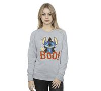 Disney Women's Lilo & Stitch Boo Sweatshirt in Grey | Size: Large Disney Grey L