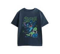 Disney Lilo & Stitch Boys Blue Skateboard Short Sleeved T-Shirt - 5-6 Years